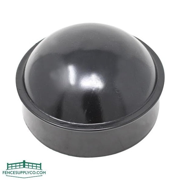 Black Coated Dome Top Post Cap - FenceSupplyCo.com