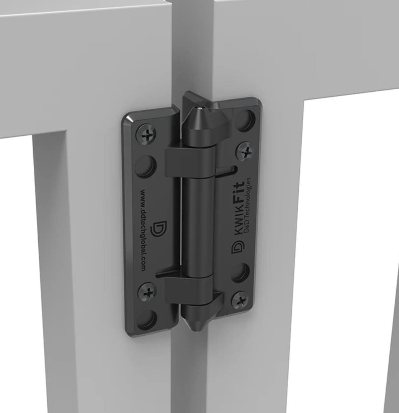 D&D KwikFit Hinge Plain Pivoting- Pair KFP - FenceSupplyCo.com