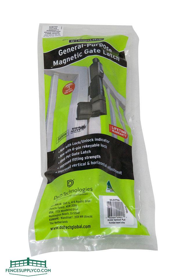 D&D MagnaLatch Vertical Pull - MLV3PKA - FenceSupplyCo.com
