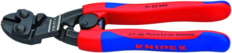 Knipex 71 22 200 Angled Compact Bolt Cutter With Spring And Grip - FenceSupplyCo.com