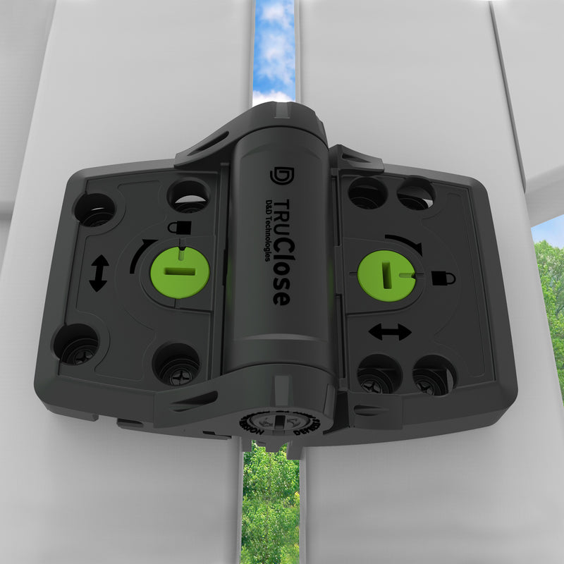 D&D Tru-Close Heavy Duty Multi-Adjust Hinges for Wood & Vinyl Gates TCHDMA1S3 - FenceSupplyCo.com