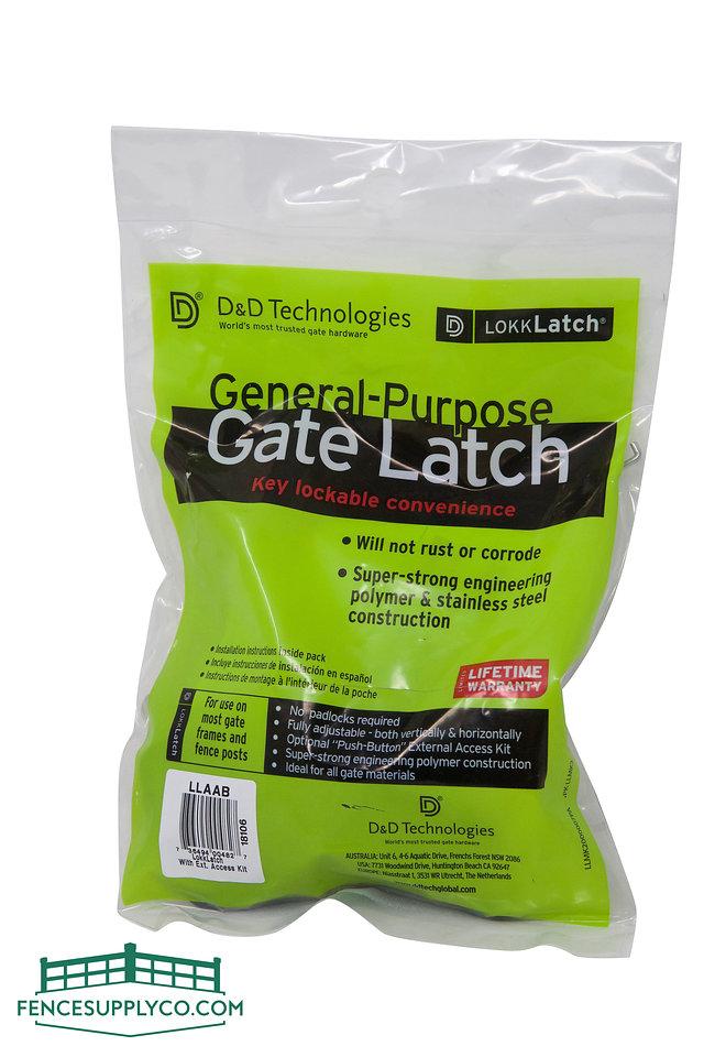 D&D LokkLatch Series 2 With Easy Access Kit - LLAAB - FenceSupplyCo.com