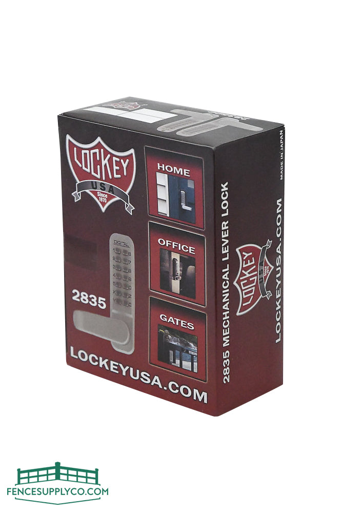 Keyless Entry Lever Lock - Lockey 2835 - FenceSupplyCo.com